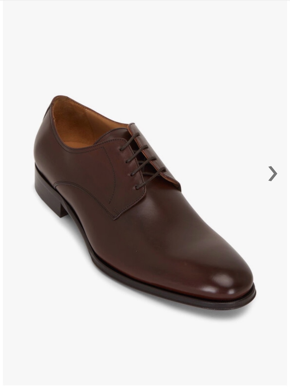 TO BOOT NEW YORK Declan Cacao Leather Lace-Up Dress Shoe